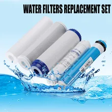 5 ro equipamento do cartucho do purificador de água da substituição do filtro da osmose reversa com 75/100/125gpd membrana filtro de água kit