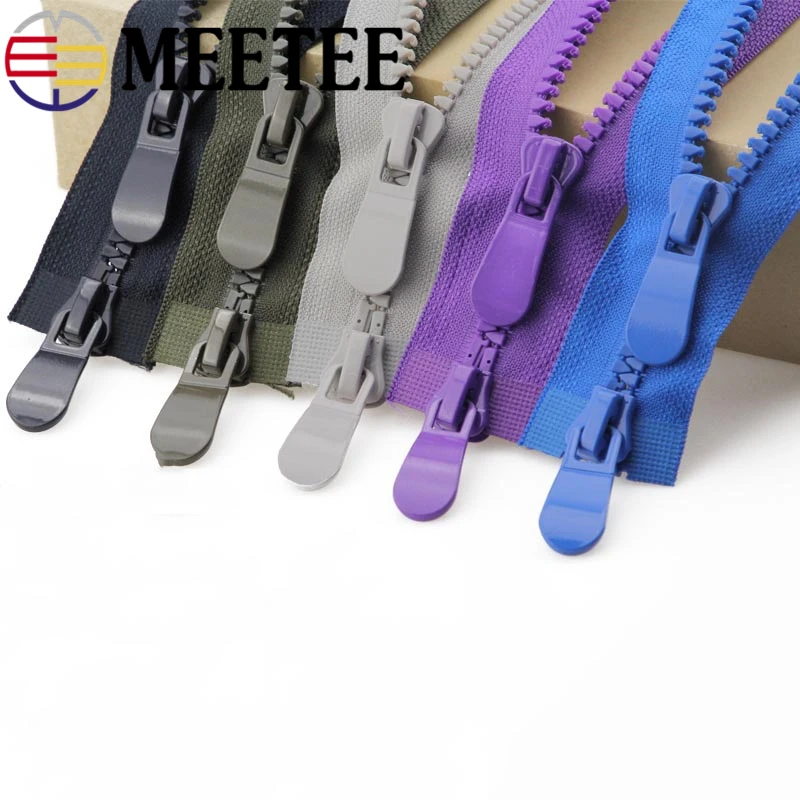 Meetee 8 #120 см двойные молнии из смолы ползунки спортивная одежда сумки швейные