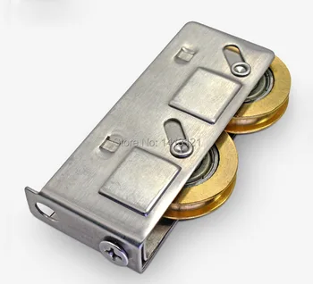 

828 type window roller sliding door plastic steel window pulley Aluminum alloy windows brass wheel muted roller house hardware