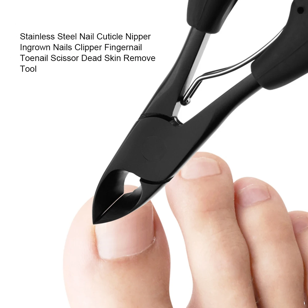

Stainless Steel Nail Cuticle Nipper Ingrown Nails Clipper Fingernail Toenail Scissor Dead Skin Remove Trimming Care Tool