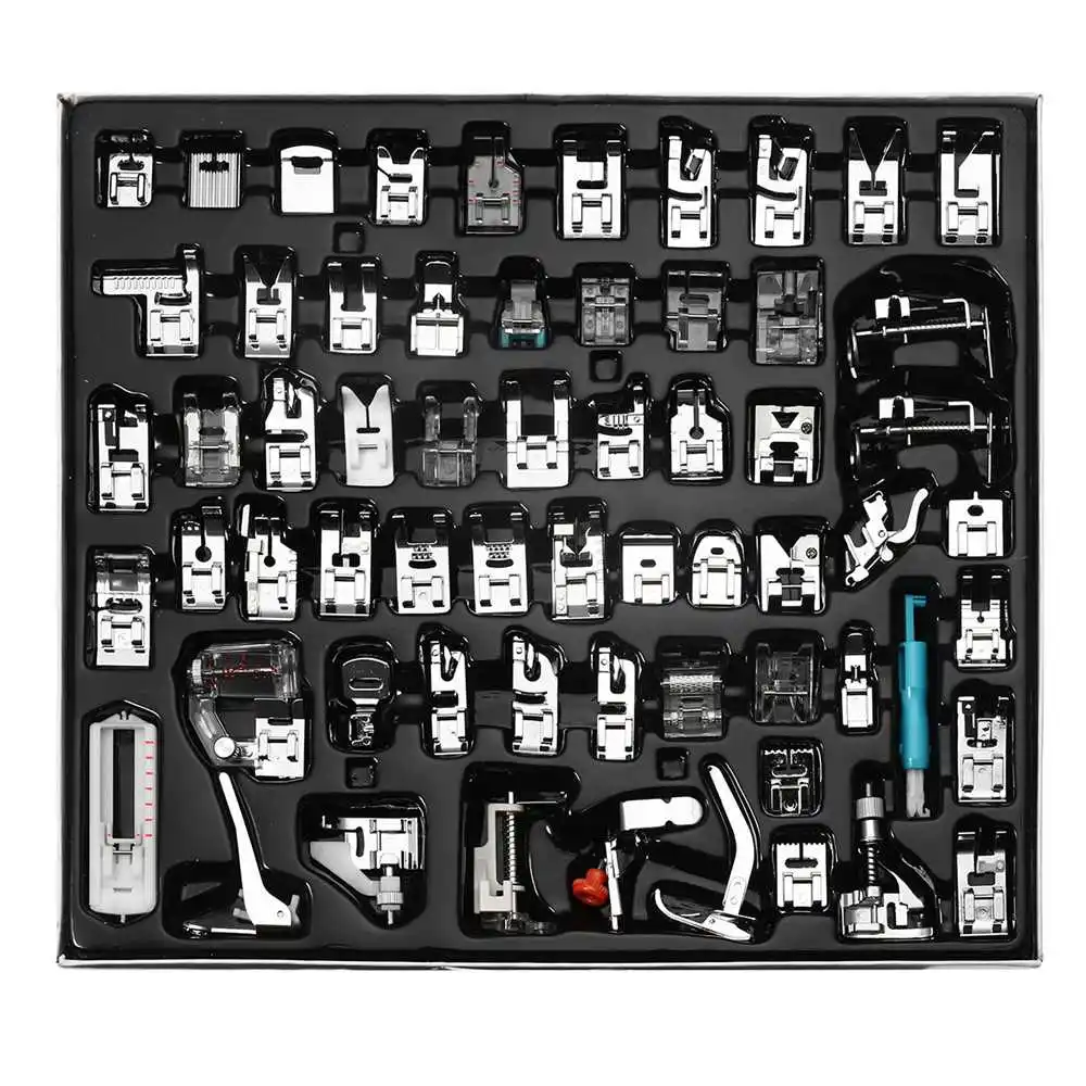 

62Pcs Sewing Machine Presser Foot Feet For Brother Singer Janome Presser Feet Braiding Blind Stitch Darning Sewing Machine Part