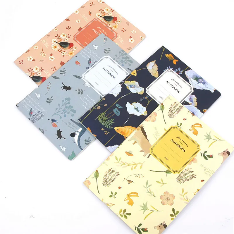 

Cute Nature Animal Plant A5 Notebook 32 Page Notepad Diary Journal Office School Supplies
