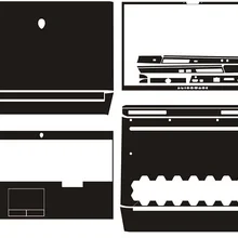 Чехол-наклейка из углеродного волокна для ноутбука выпуска Alienware Area-51m 17,3"
