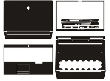 

Laptop Carbon fiber Skin Sticker Cover For 2019 release Alienware Area-51m 17.3"