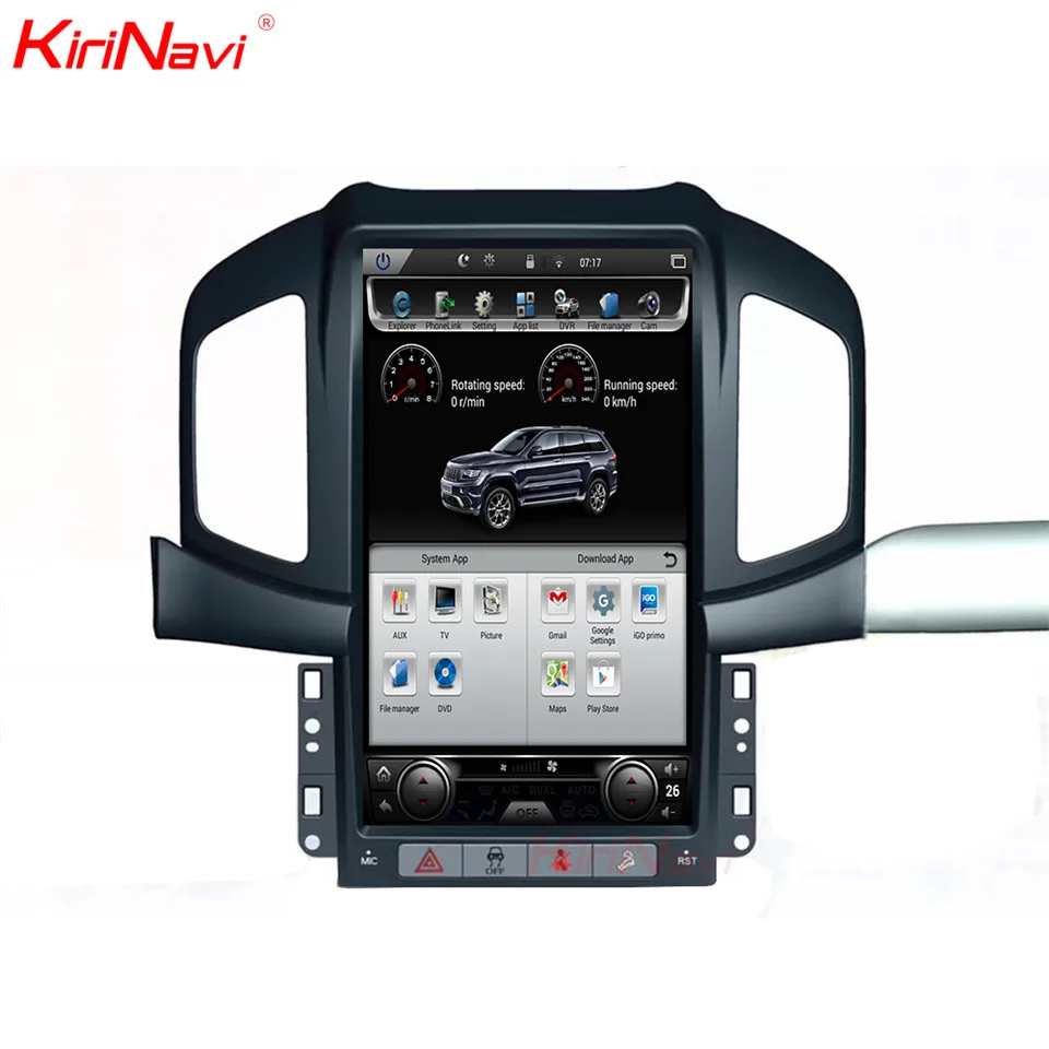 Sale KiriNavi Touch Screen Tesla Style Android 13.6inch Car Radio Gps Navigation Player For Chevrolet Captiva Bluetooth 2013-2017 4