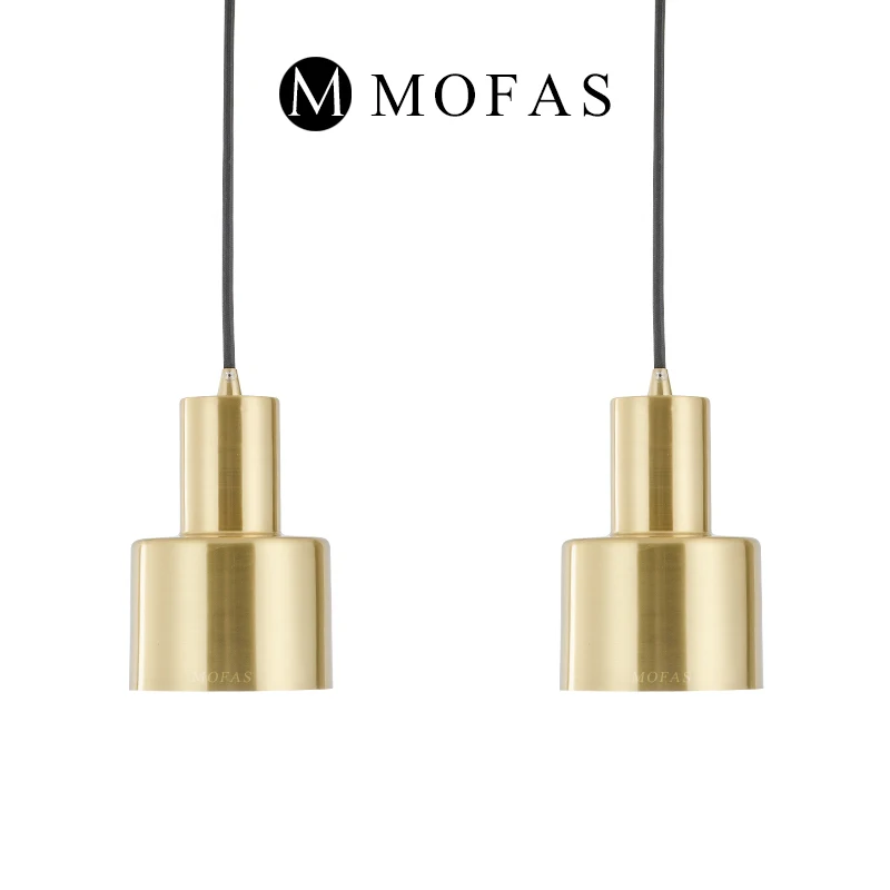 MOFAS modern light luxury LED E27 lamp gold single head chandelier restaurant bedroom bedside | Освещение
