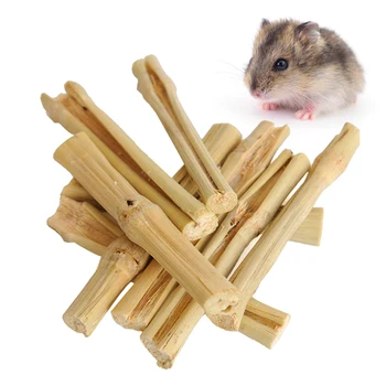 

1 Pack/500g Molar Rod Natural Variety of Nutrients Sweet Bamboo Chew Toys Stick Pet Snacks for Rabbit Hamsters Squirrel