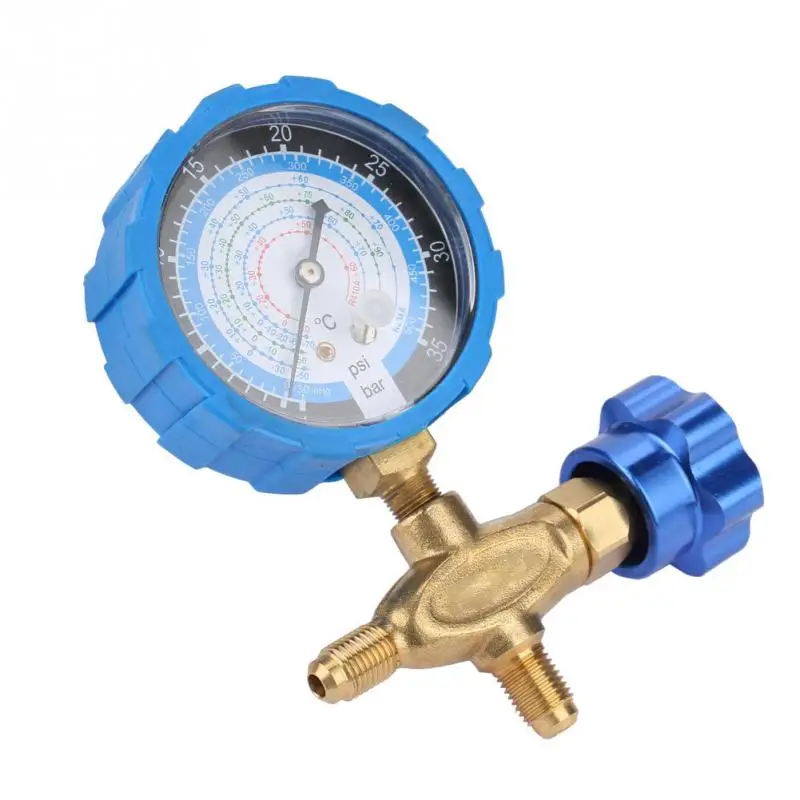 Манометр с манометром и клапаном для кондиционера 500psi 35kgf/см подходит R404a R22 R410 R134A