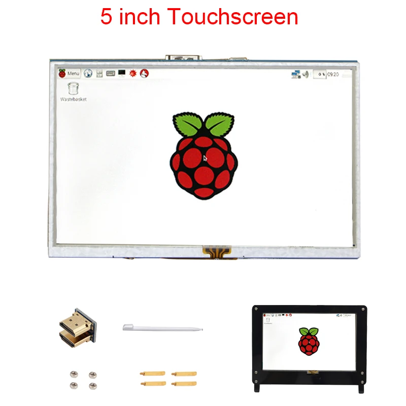 5 дюймов Raspberry Pi 3 Model B+ сенсорный TFT ЖК-дисплей модуль+ акриловый держатель+ CD совместимый для Raspberry Pi 3