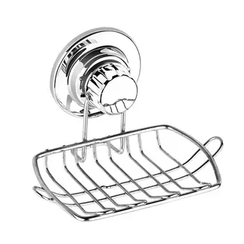 

Leachate Vacuum Suction Soap Dish Stainless Steel Holder Soap Sponge Holder for Shower Bathroom Tub and Kitchen(Small)