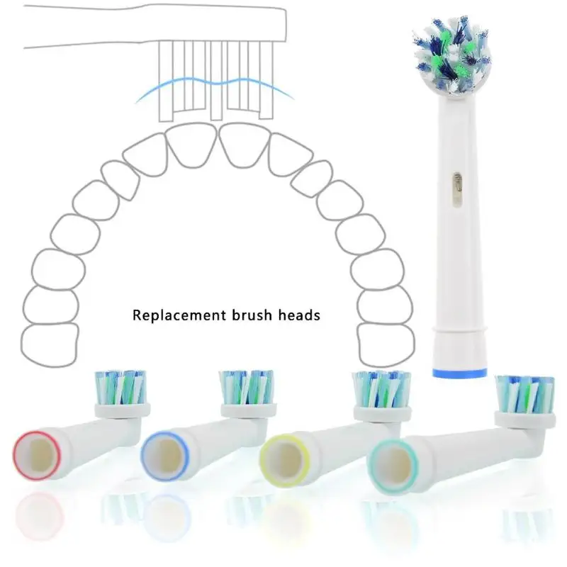4 шт. сменные насадки для зубной щетки для гигиены полости рта B Cross Floss Action Precision Pulsonic электрические зубные щетки с мягкой щетиной