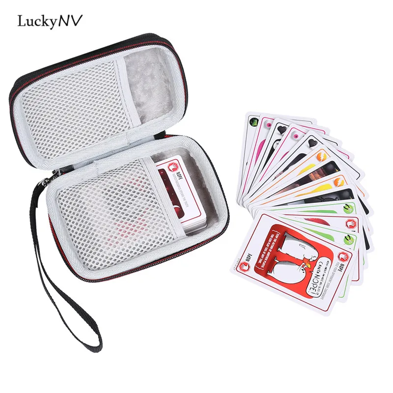 

Fashion Portable Waterproof Zipper EVA Hard Case Box for Exploding Kittens Card Game Bag With the handle