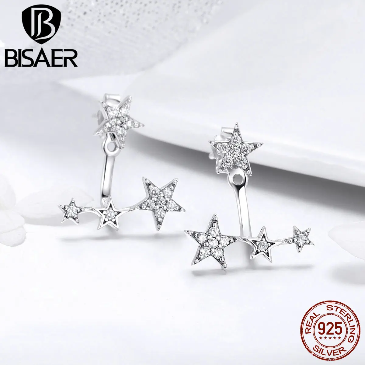 Серьги гвоздики женские из серебра 925 пробы в Корейском стиле|Серьги-гвоздики| |