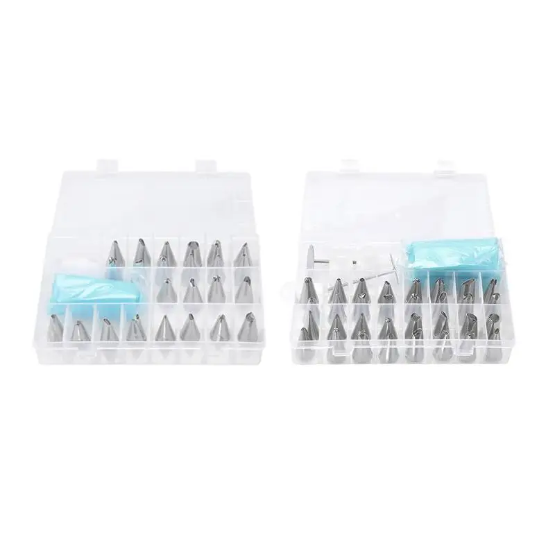 

Stainless Steel Icing Piping Cream Cake Pastry Bag Nozzle Converter Set