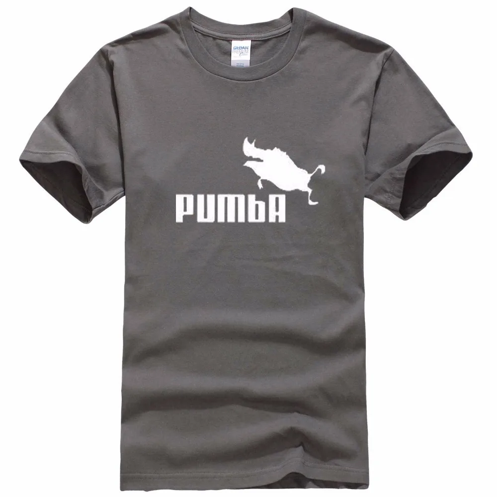 Забавная футболка homme Pumba мужские хлопковые топы с короткими рукавами крутая