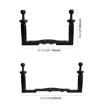 

Diving Handle Tray Bracket Dual Handheld Holder For SLR Camera Waterproof Case Housing Underwater Diving Photography