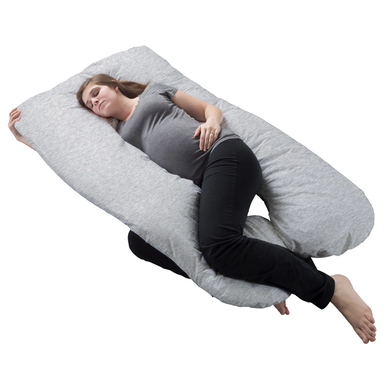 Pregnancy Pillow Full Body Maternity Pillow with Removable Cover and
