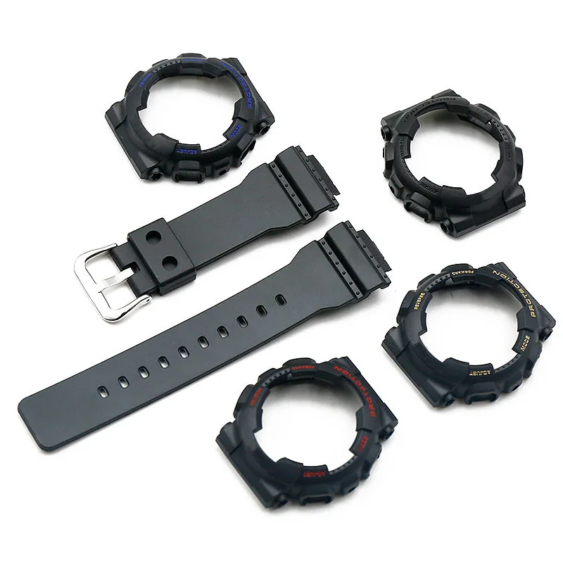 Watch accessories male resin strap case for Casio G-SHOCK GMA-S120MF S110MF S130 rubber strap watch frame female men watch band
