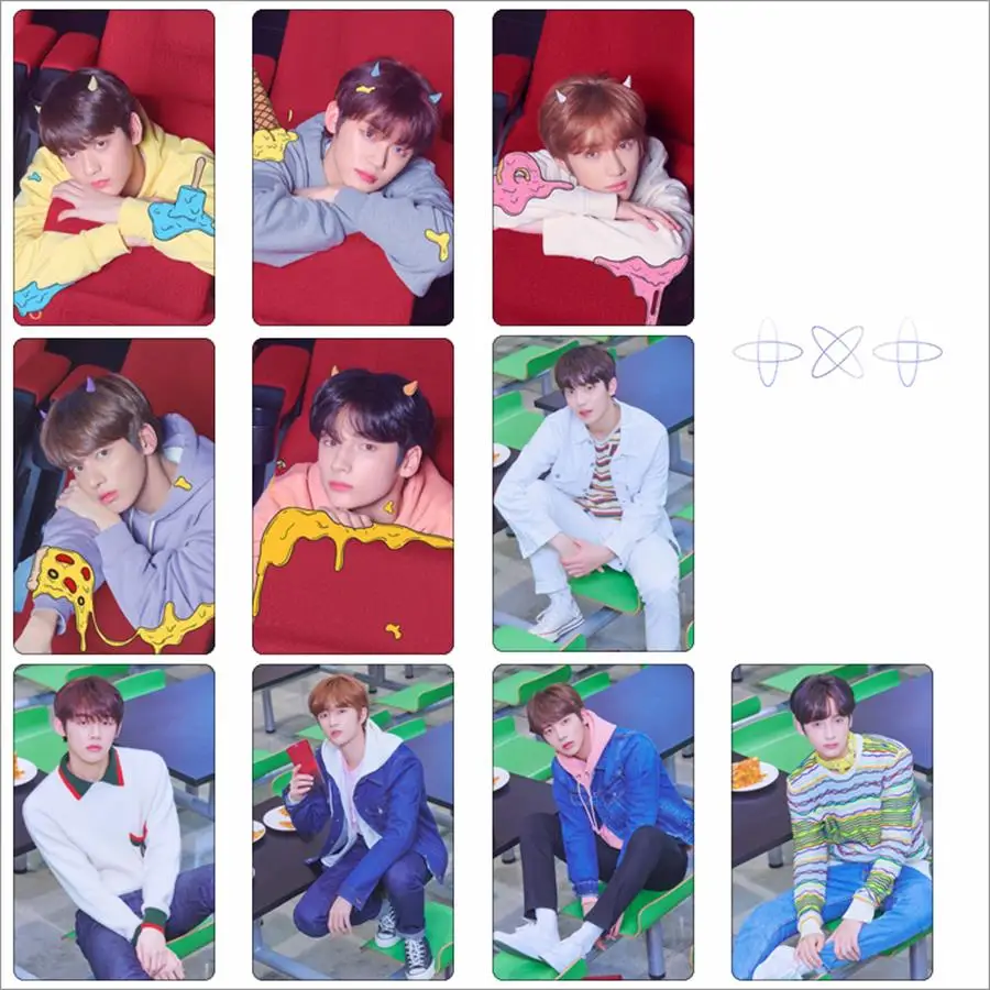 

Kpop TXT Photo Stikcy Card Tomorrow X Together Dream Chapter: Star Photocard Sticker DIY Crystal Card Sticker 10pcs/set