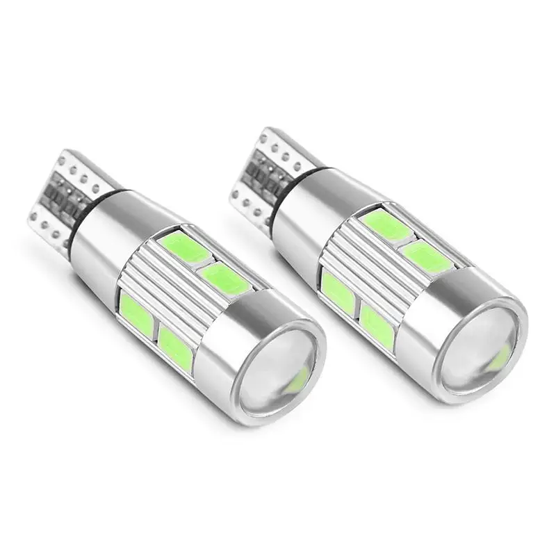 2 шт. T10 W5W Canbus без ошибок 10 SMD 5630 Светодиодный светильник клиновидная лампа мощный