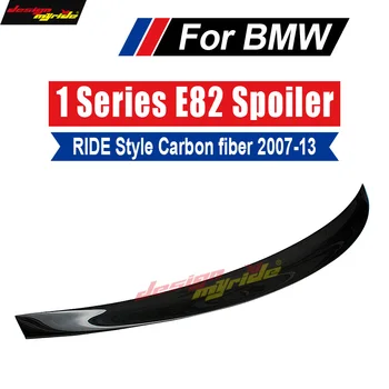 

For E82 Tail Rear Spoiler Lip Wing Ride style Carbon fiber For 118i 120i 125i 128i 130i 135i Spoiler Lip Wing Rear tail 2007-13