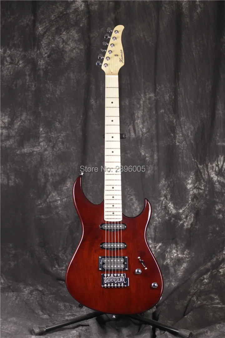 Human strat electric guitar,transparent glossy finish. Human brand st