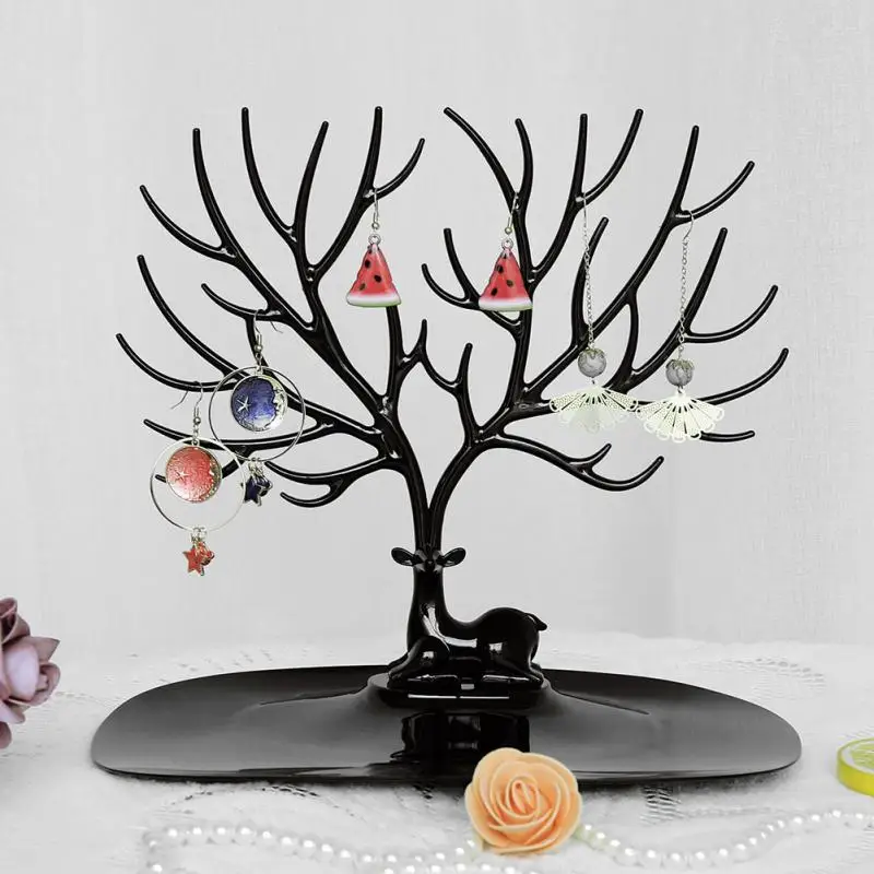

Creative Antler Shape Necklace Bracelet Keychain Pendant Jewelry Organizer Display Holder Rack Cosmetic Ring Organizer Display a