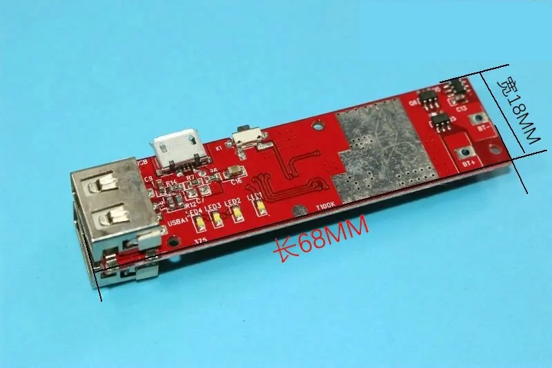 2A высокий ток IP5189 чип Dual USB порты и разъёмы с зарядки индикатор мобильного питание