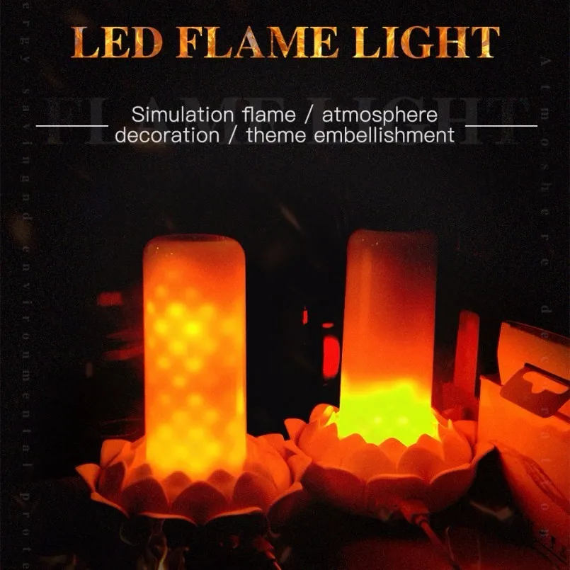 

New LED Candle Light Remote Control Simulate Flame Light Third Gear Dimming Atmosphere Decoration Night Light Wedding Decoration