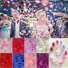 1000 шт. шелк лепестки роз для Свадебная вечеринка аксессуары Любовь Романтические Искусственные цветы празднование, Вечеринка свадебные оформление мероприятий