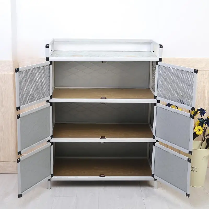 Mueble Aparador الصين Besteklade Aparadores Capbords دولاب الألومنيوم سبائك موبل بوفيه أثاث المطبخ مجلس الوزراء دولاب