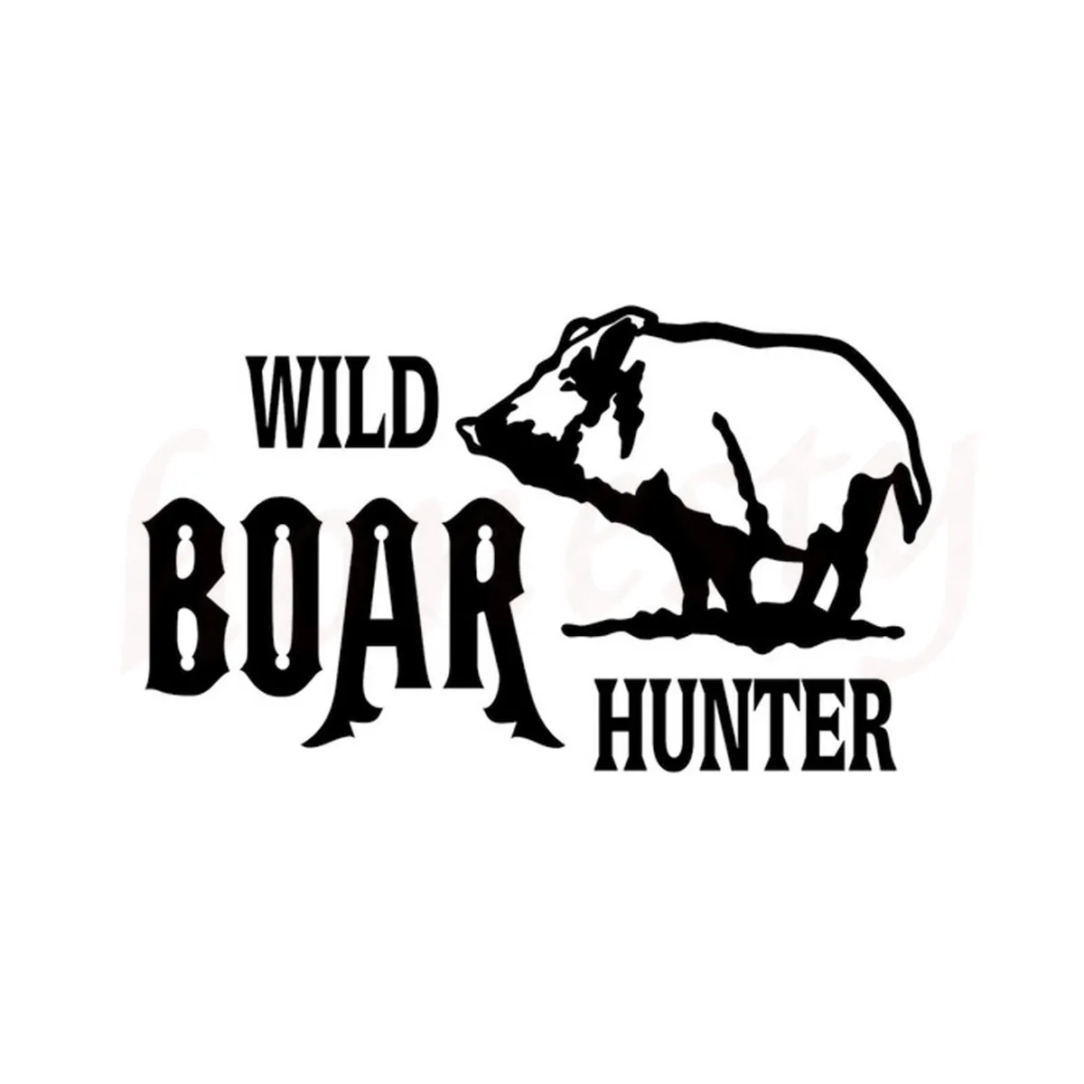Кабан Hunter автомобиля Стикеры для стен и окон окно двери ноутбука авто бампер