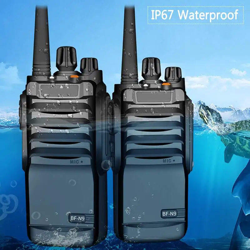 

8W IP67 Waterproof Walkie Talkie FM Radio UHF 400-520MHz Two Way Radio 15KM Communicator Range Powerful Portable Waterproof