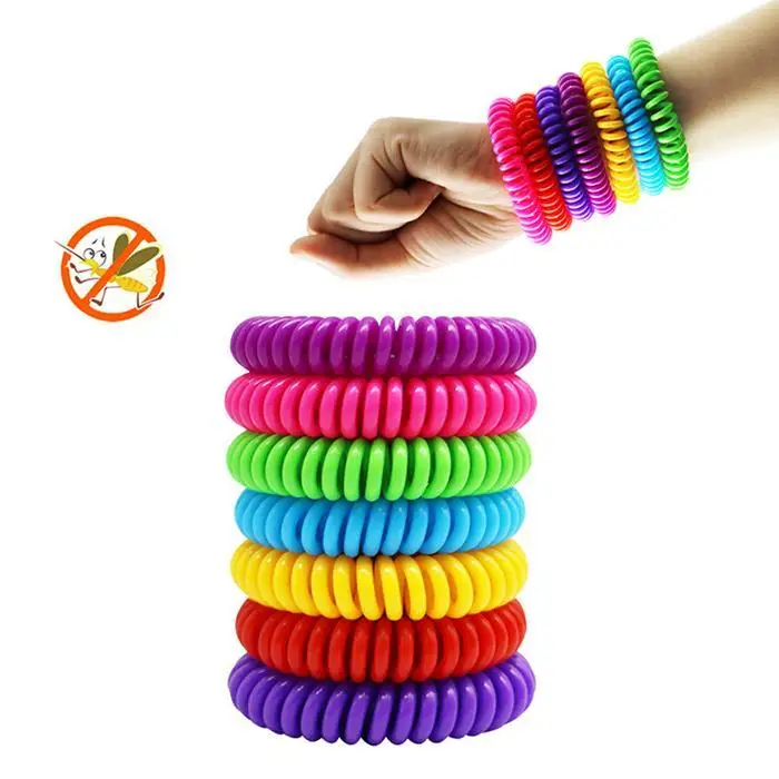 10Pcs Anti Mosquito Repellent Bracelet Killer Mosquito Outdoor Wrist / ankle Safe for baby child Adult Random Deworming bracelet