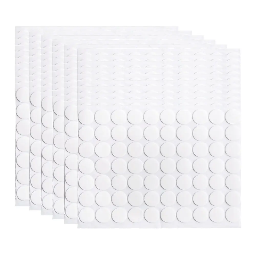 

70Pcs Multifunctional Round Shape Double-sided Clear Adhesive Tape Pad Household Stickers