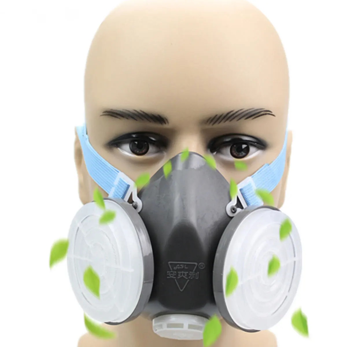 

Safurance Dual Anti-Dust Gas Respirator Mask PN2.5 Dust-proof Twin Chemical Spray Paint Workplace Safety Headwear Mask