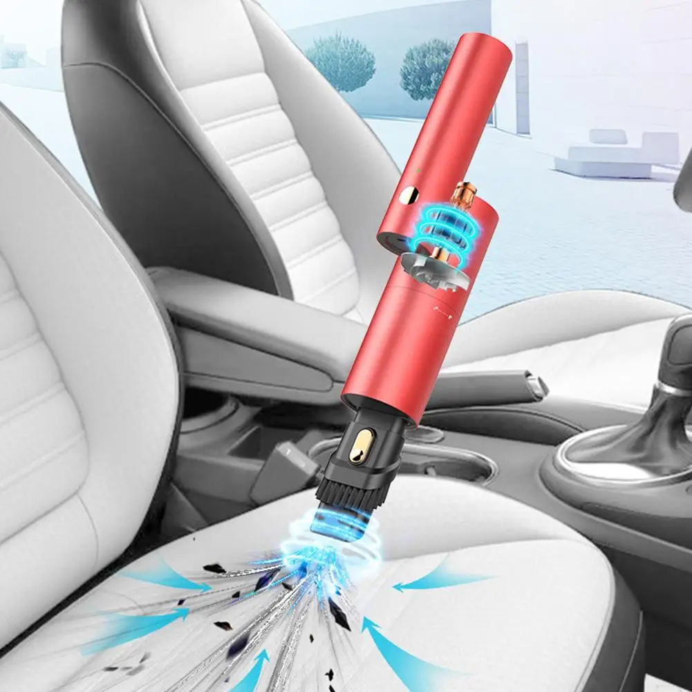

Mini Car Vacuum Cleaner 12V Aspirador Portable Handheld 120w High Power Handheld Wireless Vacuum Sweeper Dry Dual Use
