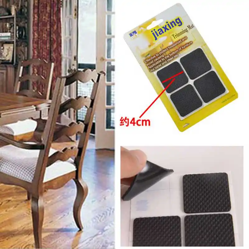 

2019 Hot 8pcs/set Furniture Feet Protector Pad Table Covers Square Bottom Chair Leg Cushion Mat