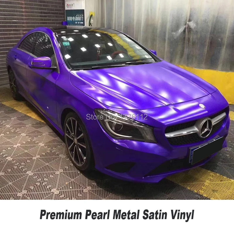 

Highest quality Violet Purple matte metallic vinyl wrap film pearl metal Vinyl wrap Purple foil air bubble free for High end car