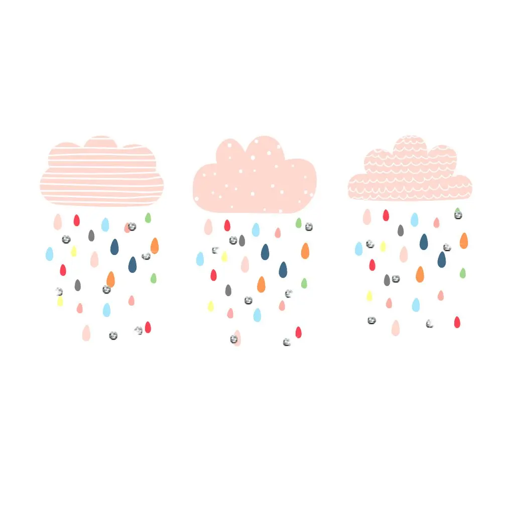 

Rainy Bedroom Vinyl Window Wall Stickers Decal Decor Exquisite Wall Stickers For Toilet Home Decoration