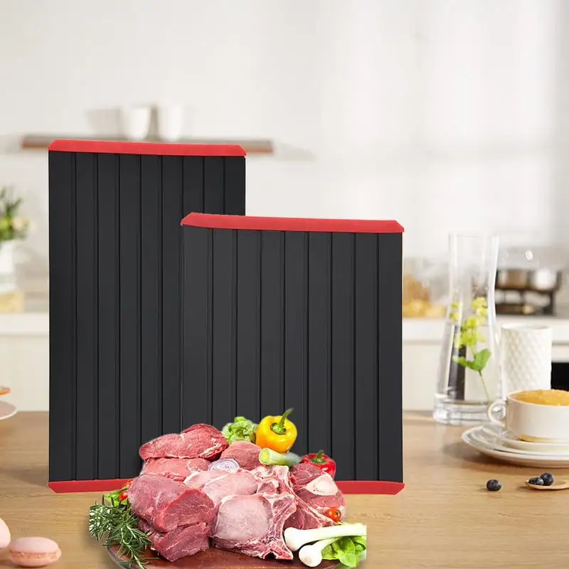 6mm Aluminum Alloy Fast Defrosting Tray Thaw Frozen Food Meat Fruit Quick Defrosting Plate Board Defrost Kitchen Gadget Tool 6mm Aluminum Alloy Fast Defrosting Tray Thaw Frozen Food Meat Fruit Quick Defrosting Plate Board Defrost Kitchen Gadget Tool