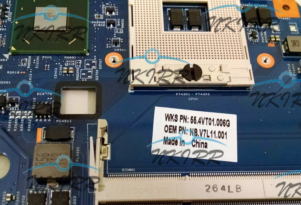 m 48.4vt01.01m Nbv7l11001 Hm77 Pga989 Ddr3 Motherboard para Travelmate P633-v P633-m Tmp633-m Tmp633-v Tmp633 mb 113131 Bad30-hc Placa-mãe para notebook - Imagem 3