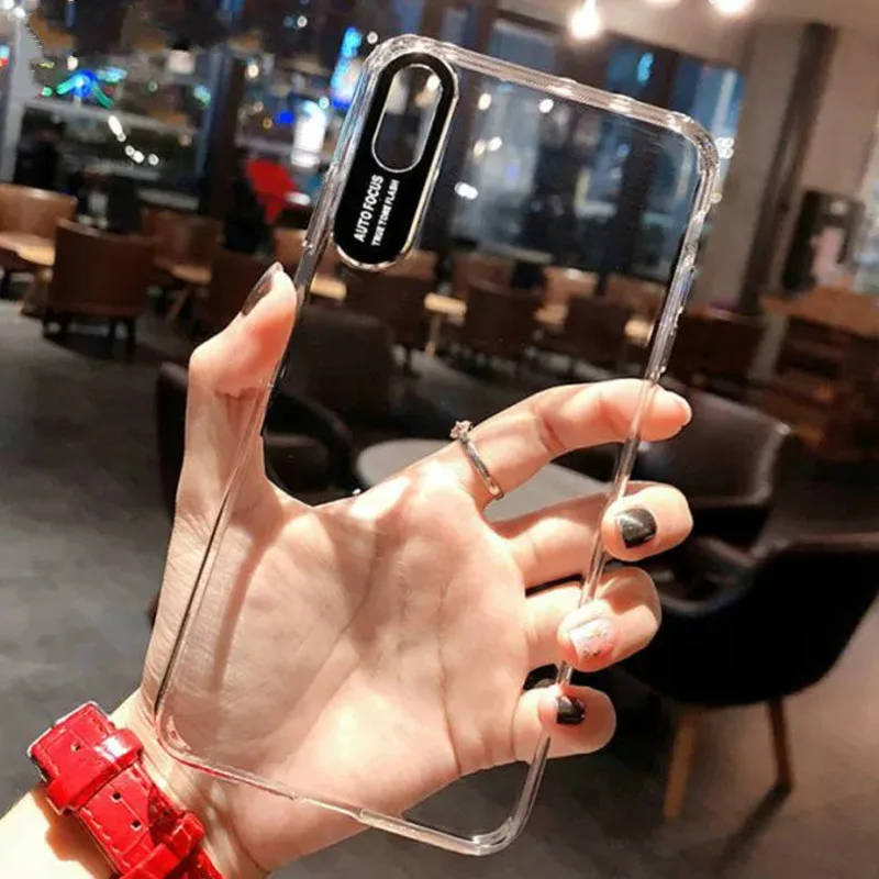Новый ультра тонкий прозрачный жесткий чехол для телефона Iphone Xs Xr Max X ТПУ + Pc назад