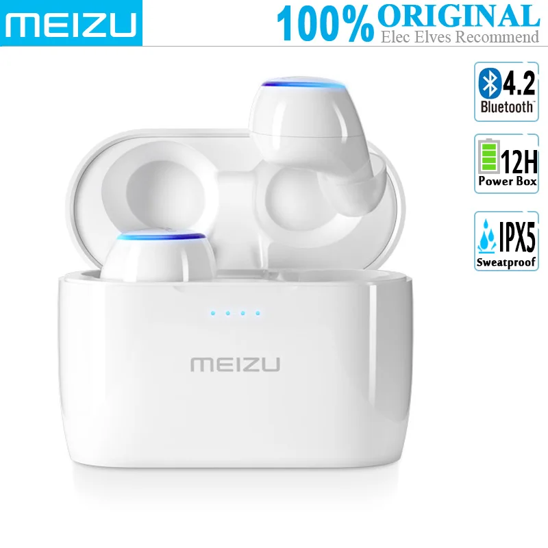

MEIZU POP TWS True Wireless Bluetooth Earphones (BT4.2, HiFi, Voice Control, IPX5, Hands Free Call, 12-Hour Capacity Power Box )