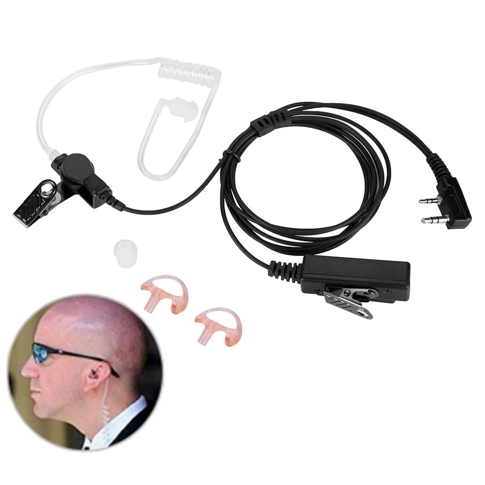 K Head Air Duct Ham Radio радиоприемник наушники с PTT для рации 2 Way Радио