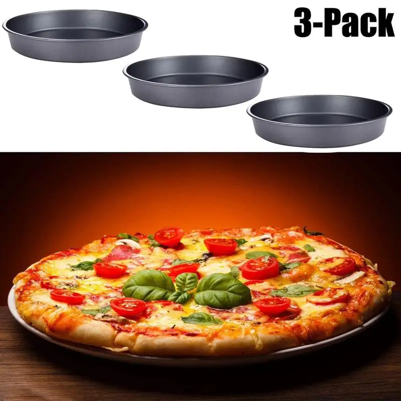 Buy 3PCS 10 Inch Round Shape Pizza Dish Useful Round