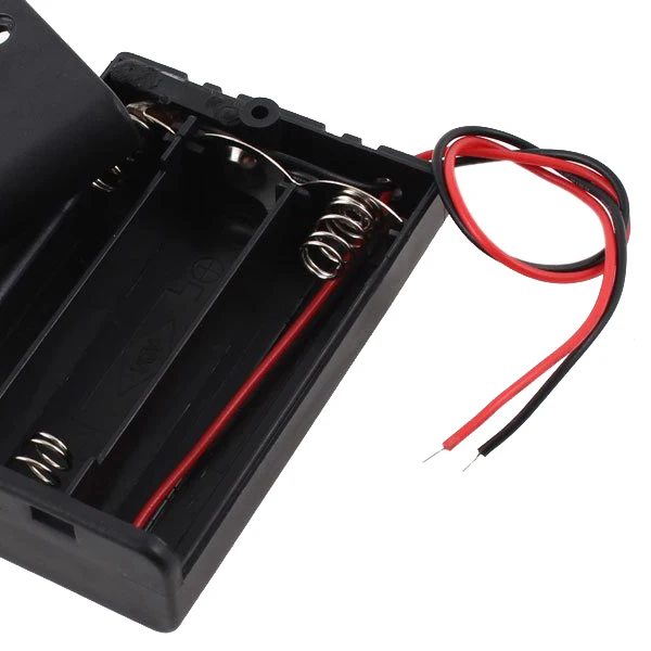 ВКЛ./ВЫКЛ. Переключатель 3x1 5 V AA батарейный чехол свинцовый черный w Cap| |