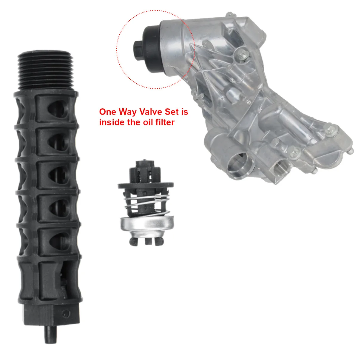 

Car Engine Oil Cooler Filter One Way Air Valve 5541525 93186324 55353322 12992593 For Cruze For Aveo Opel For Vauxhall Astra