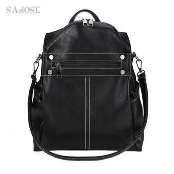 

Women Backpack Youth Fashion Pu Leather Backpacks For Teenage Girls Fashion Designer Brand Feminine School Shoulder Bag