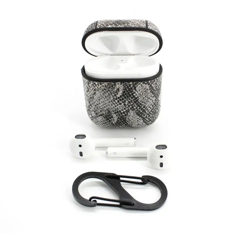 Bluetooth Headset Cover Leather PU earphone Protection Case For Airpod Apple Business Wireless Earphone Leather Box Earbuds Bag